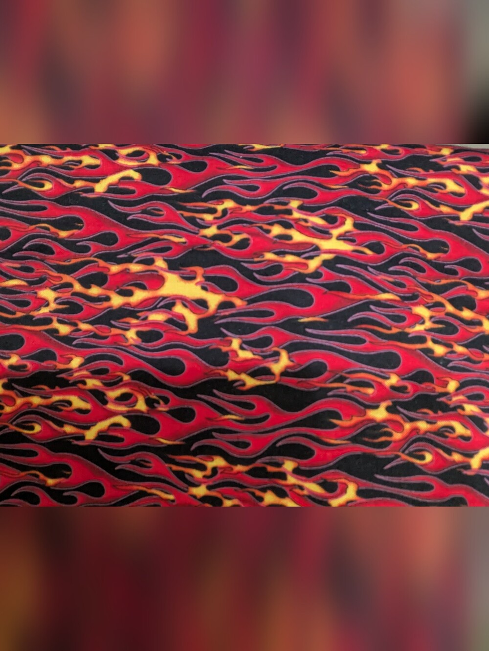 Flames, Fire in Motion Fabric from Elizabeth's Studio - Remnant